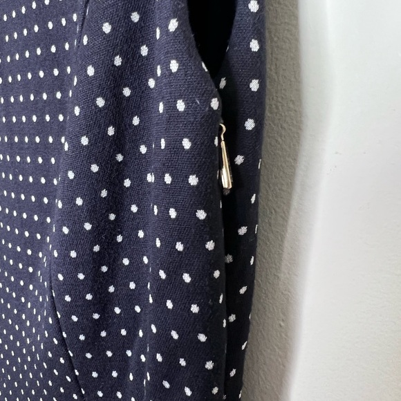 MaxMara Black White Polka Dot Fitted Dress size 8 medium - Picture 6 of 8